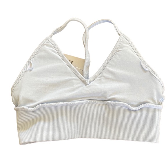 EasySundays Easy Sundays UpLift Seamless Ribbed Bra Pacific Blue XS S NWT NEW - Picture 5 of 13